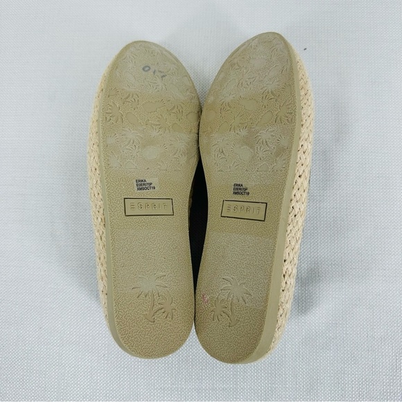 Esprit Size 7.5 Erika Green Camouflage Espadrilles Slip On Flats - Picture 10 of 12